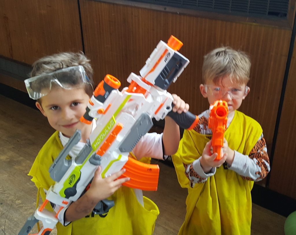 Nerf Battle at RBAI Summer Camp